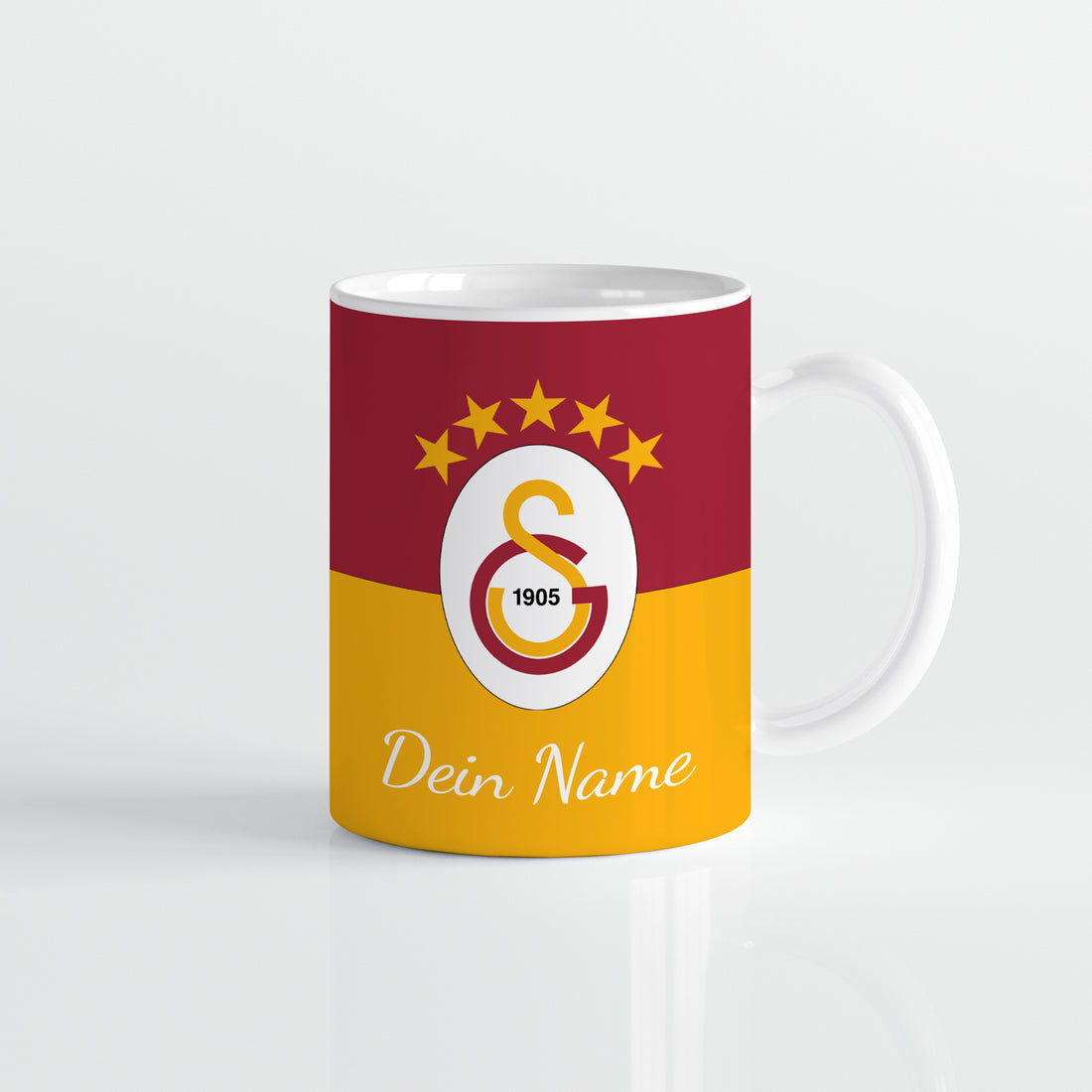 Galatasaray Tasse Keramik Kaffeetasse in Rot-Gelb