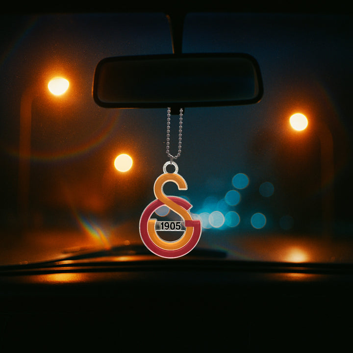 Galatasaray Autoanhänger mit Logo bedruckt Acrylglas für Rückspiegel