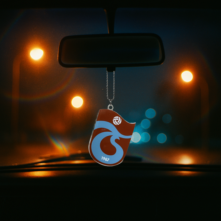 Trabzonspor Autoanhänger bedruckt aus Acrylglas für Rückspiegel