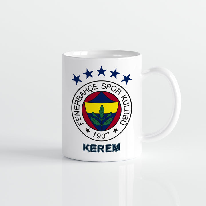 Fenerbahçe Tasse Personalisiert mit Wunschname & Nummer