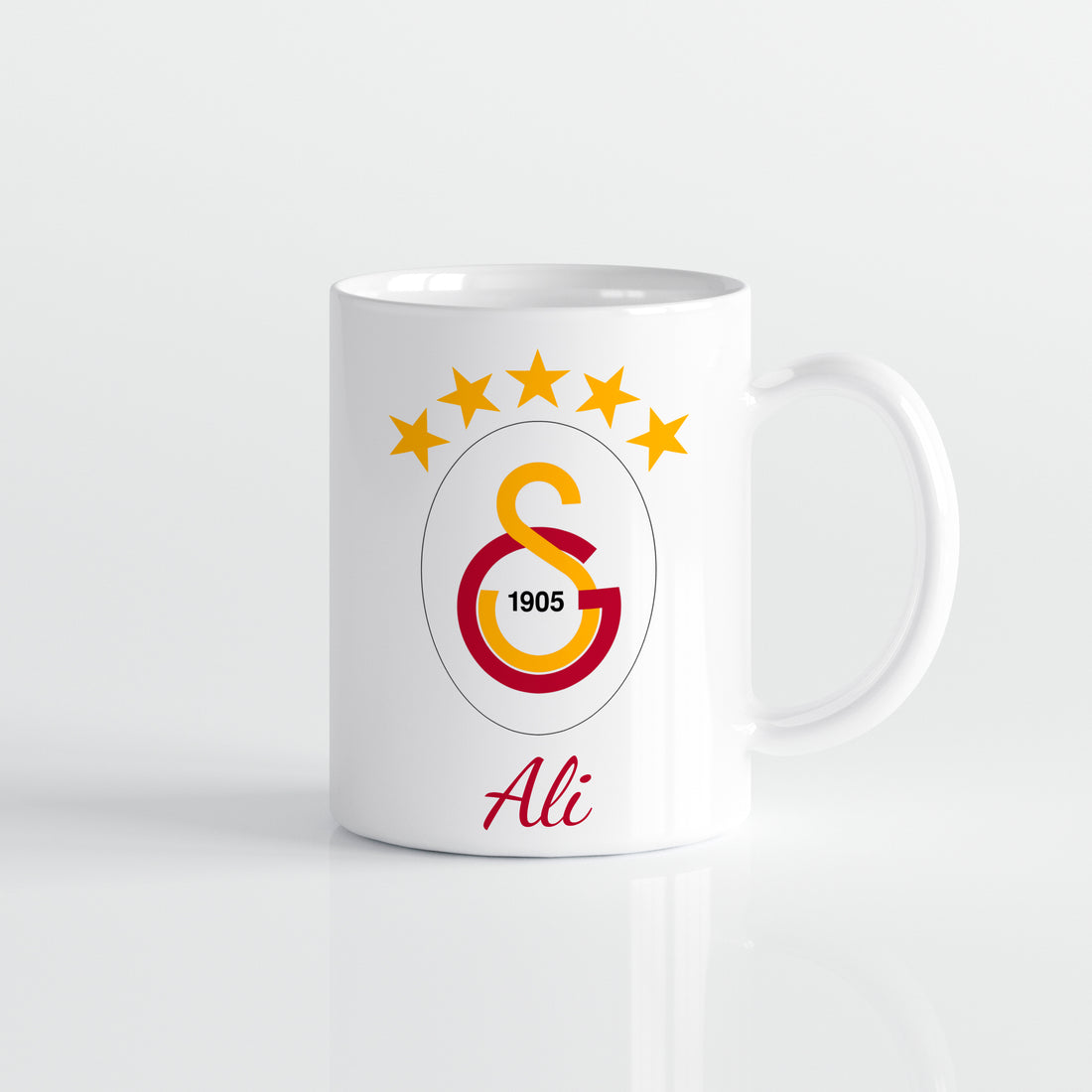 Galatasaray Tasse Personalisiert mit Name & Nummer Premium Keramik