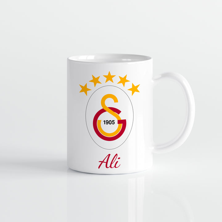 Galatasaray Tasse Personalisiert mit Name & Nummer Premium Keramik